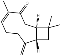 (1R,4Z,9S)-4,11,11-Trimethyl-8-methylenebicyclo[7.2.0]undec-4-en-3-one 구조식 이미지