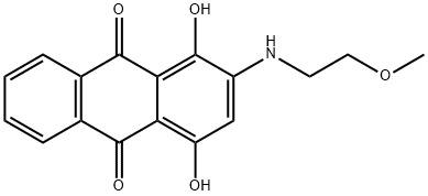 1,4-dihydroxy-2-[(2-methoxyethyl)amino]anthraquinone 구조식 이미지