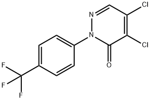 4,5-DICHLORO-2-[4-(TRIFLUOROMETHYL)PHENYL]PYRIDAZIN-3(2H)-ONE 구조식 이미지