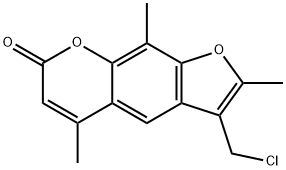3-CHLOROMETHYL-2,5,9-TRIMETHYL-7H-FURO[3,2-G][1]BENZOPYRAN-7-ONE Structure