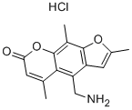 4'-AMINOMETHYLTRIOXSALEN HYDROCHLORIDE 구조식 이미지