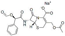 sodium [6R-[6alpha,7beta(R*)]]-3-(acetoxymethyl)-7-[(formyloxy)phenylacetamido]-8-oxo-5-thia-1-azabicyclo[4.2.0]oct-2-ene-2-carboxylate  Structure