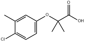 2-(4-CHLORO-3-METHYL-PHENOXY)-2-METHYL-PROPIONIC ACID 구조식 이미지