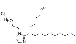 1H-Imidazole-1-ethanol, 2-(8Z)-8-heptadecenyl-4,5-dihydro-, monohydrochloride Structure