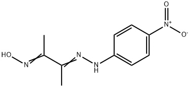 3-[(p-nitrophenyl)hydrazono]butan-2-one oxime  Structure