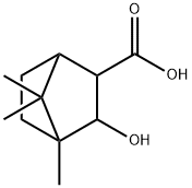 3-hydroxy-4,7,7-trimethylbicyclo[2.2.1]heptane-2-carboxylic acid 구조식 이미지