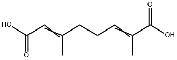2,6-dimethyl-2,6-octadiene-1,8-dioic acid Structure