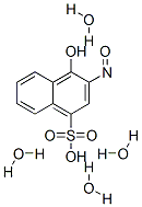 2-nitroso-1-naphthol-4-sulfonic acid tetrahydrate Structure