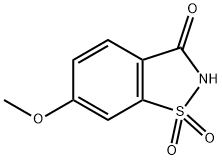 1,2-BENZISOTHIAZOL-3(2H)-ONE, 6-METHOXY, 1,1-DIOXIDE Structure