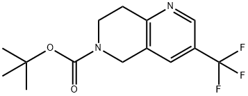 tert-butyl 3-(trifluoroMethyl)-5,6,7,8-tetrahydro-1,6-naphthyridine-6-carboxylate 구조식 이미지