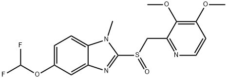 N-Methyl Pantoprazole, mixture of 1 and 3 isomers 구조식 이미지