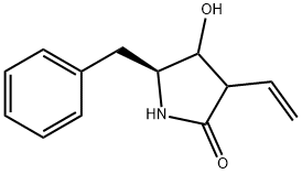 2-피롤리디논,3-에테닐-4-하이드록시-5-(페닐메틸)-,(5S)-(9CI) 구조식 이미지