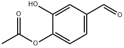 Benzaldehyde, 4-(acetyloxy)-3-hydroxy- (9CI) Structure