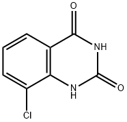 2,4(1H,3H)-хиназолиндион, 8-хлор- структурированное изображение