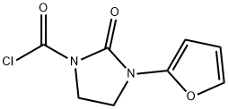 1-Imidazolidinecarbonyl chloride, 3-(2-furanyl)-2-oxo- (9CI) 구조식 이미지