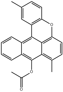 2,8-Dimethylnaphtho[3,2,1-kl]xanthen-9-ol acetate 구조식 이미지