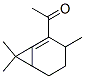 1-(3,7,7-trimethylbicyclo[4.1.0]heptenyl)ethan-1-one Structure