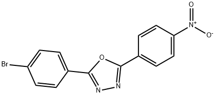 2-(4-BROMOPHENYL)-5-(4-NITROPHENYL)-1,3,4-OXADIAZOLE Structure