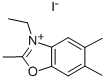 2,5,6-TRIMETHYL-3-ETHYLBENZOXAZOLIUM IODIDE 구조식 이미지