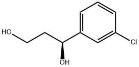 (S)-1-(3-Chlorophenyl)-1,3-propanediol 구조식 이미지