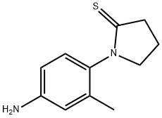 2-Pyrrolidinethione,  1-(4-amino-2-methylphenyl)- Structure