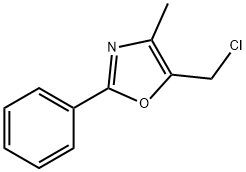 5-(클로로메틸)-4-메틸-2-페닐-1,3-옥사졸 구조식 이미지