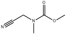 Carbamic acid, (cyanomethyl)methyl-, methyl ester (9CI) 구조식 이미지