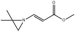 2-Propenoicacid,3-(2,2-dimethyl-1-aziridinyl)-,methylester,(2E)-(9CI) Structure
