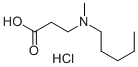 3-(N-Methylpentylamino)propionic acid hydrochloride 구조식 이미지