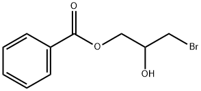 Benzoic acid 2-hydroxy-3-bromopropyl ester 구조식 이미지