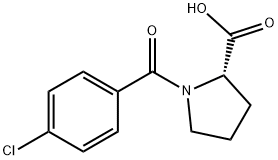 N-(4-Chlorobenzoyl)-L-proline 구조식 이미지