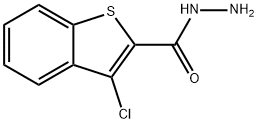 3-CHLORO-BENZO[B]THIOPHENE-2-CARBOXYLIC ACID HYDRAZIDE 구조식 이미지