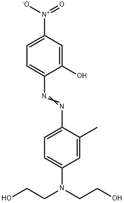 2-[4-[N,N-Bis(2-hydroxyethyl)amino]-2-methylphenylazo]-5-nitrophenol Structure