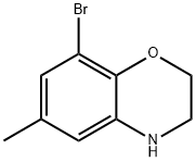 8-BROMO-6-METHYL-3,4-DIHYDRO-2H-BENZO[1,4]OXAZINE 구조식 이미지