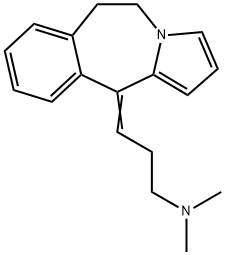 3-(9-chloro-6,11-dihydro-5H-pyrrolo(2,1-B)(3)benzazepin-11-ylidene)-N,N-dimethyl-1-propanamine 구조식 이미지