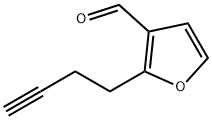 3-Furancarboxaldehyde, 2-(3-butynyl)- (9CI) Structure