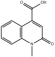 1-methyl-2-oxo-1,2-dihydroquinoline-4-carboxylic acid(SALTDATA: FREE) 구조식 이미지