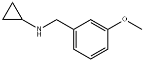 Benzenemethanamine, N-cyclopropyl-3-methoxy- (9CI) 구조식 이미지