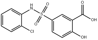 5-(2-클로로-페닐설파모일)-2-하이드록시-벤조산 구조식 이미지