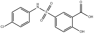 5-(4-클로로-페닐설파모일)-2-하이드록시-벤조산 구조식 이미지