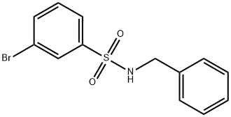 N-Бензил-3-bromobenzenesulfonamide структурированное изображение