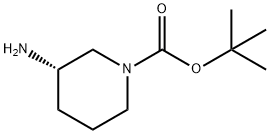 (S)-3-Amino-1-N-Boc-piperidine 구조식 이미지