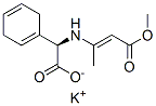 potassium (R)-alpha-[(3-methoxy-1-methyl-3-oxo-1-propenyl)amino]cyclohexa-1,4-diene-1-acetate 구조식 이미지