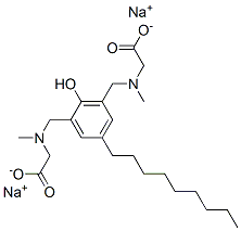 이나트륨N,N'-[(2-하이드록시-5-노닐펜-1,3-일렌)비스(메틸렌)]비스[N-메틸아미노아세테이트] 구조식 이미지