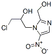 알파-(클로로메틸)-2-하이드록시메틸-5-니트로이미다졸-1-에탄올 구조식 이미지