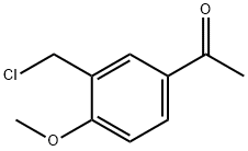 1-[3-(CHLOROMETHYL)-4-METHOXYPHENYL]ETHAN-1-ONE Structure