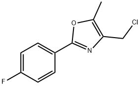 4-CHLOROMETHYL-2-(4-FLUORO-PHENYL)-5-METHYL-OXAZOLE Structure