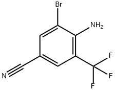 4-amino-3-bromo-5-trifluromethyl-Benzonitrile Structure