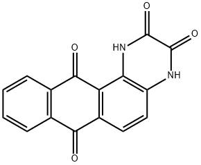 2,3-dihydroxy-naphth[2,3-f]quinoxaline-7,12-dione Structure