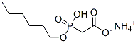 ((Hexyloxy)hydroxyphosphinyl)acetic acid monoammonium salt 구조식 이미지